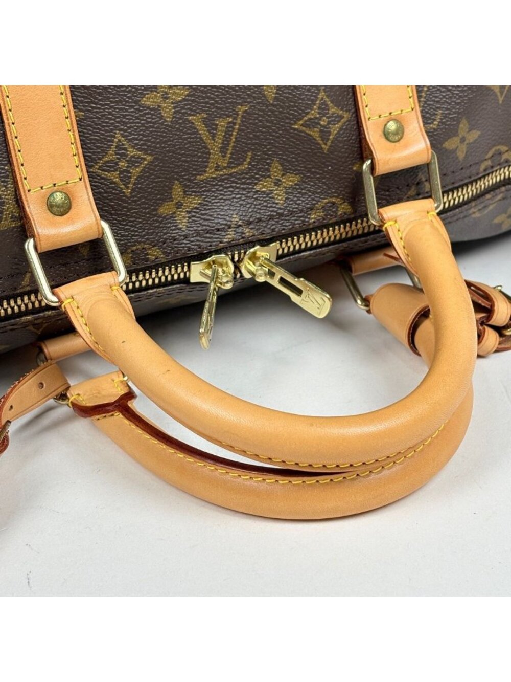 Louis Vuitton Keepall Bandouliere 55 Boston Bag Monogram Brown - Picture 6 of 7